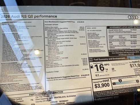 New 2026 Audi RS Q8 performance image 7