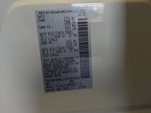 Used 2020 Nissan Pathfinder Platinum w/ Cargo Package AWD/4WD image 33