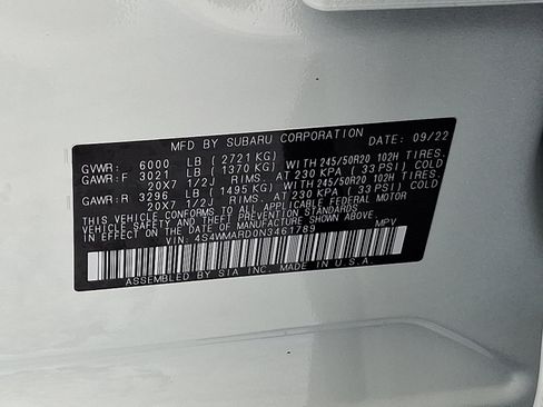 Certified 2022 Subaru Ascent Touring image 31