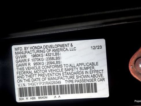 Certified 2024 Honda Accord EX image 21