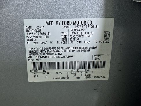 Used 2014 Ford Explorer Limited w/ Equipment Group 301A FWD image 12