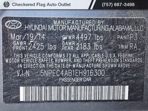 Used 2014 Hyundai Sonata Limited FWD image 23