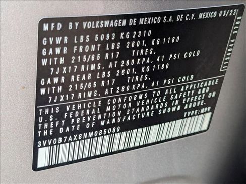 Used 2022 Volkswagen Tiguan S w/ IQ.Drive Package image 25