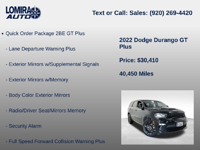 Used 2022 Dodge Durango GT w/ Blacktop Package AWD/4WD image 21