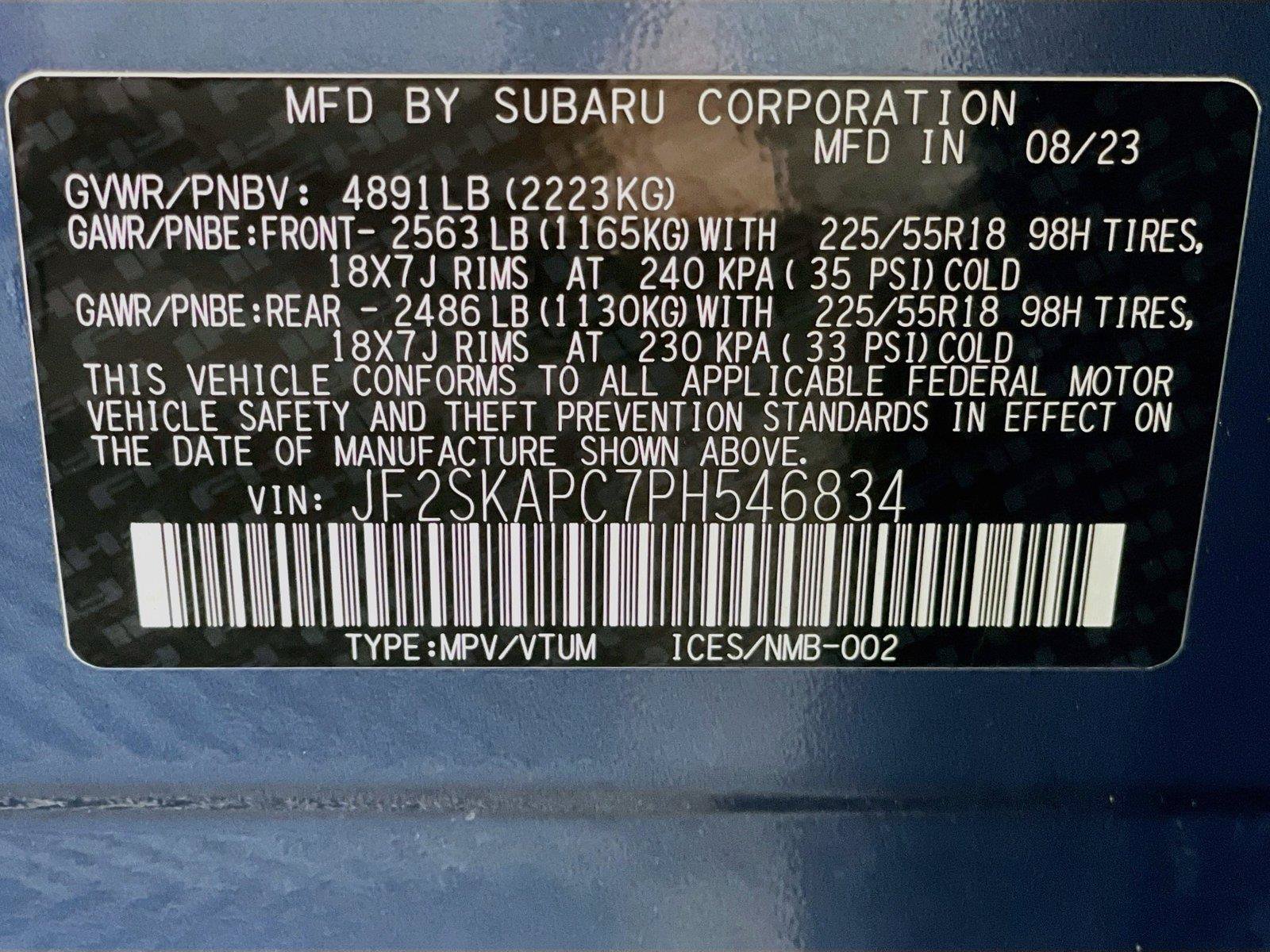 Certified 2023 Subaru Forester Limited AWD/4WD image 36
