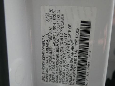 Used 2023 Honda Ridgeline RTL image 18