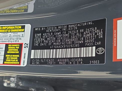 New 2026 Toyota Camry SE image 34