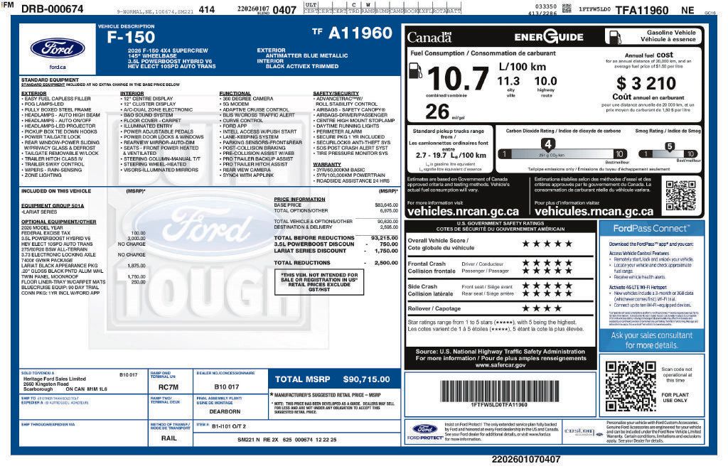 Used 2026 Ford F150 Lariat AWD/4WD image 6