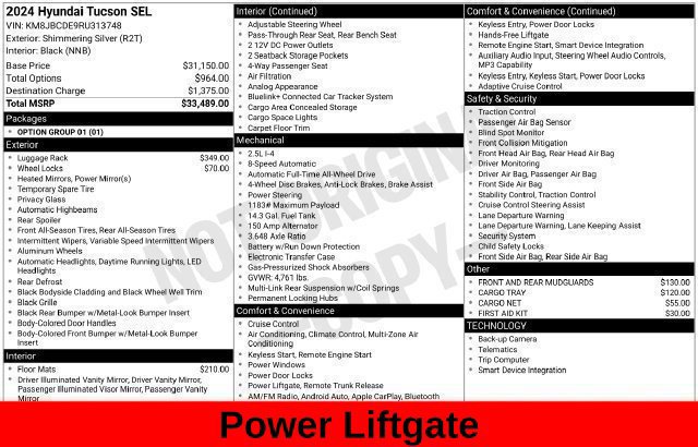 Used 2024 Hyundai Tucson SEL AWD/4WD image 38