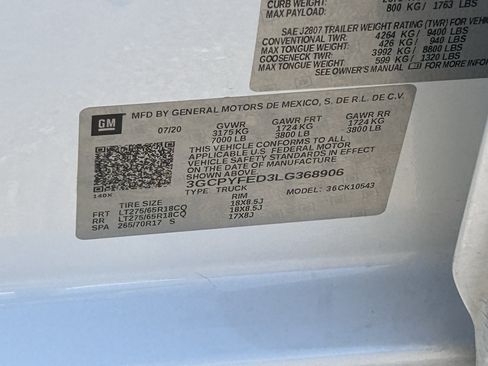 Certified 2020 Chevrolet Silverado 1500 LT Trail Boss AWD/4WD image 33