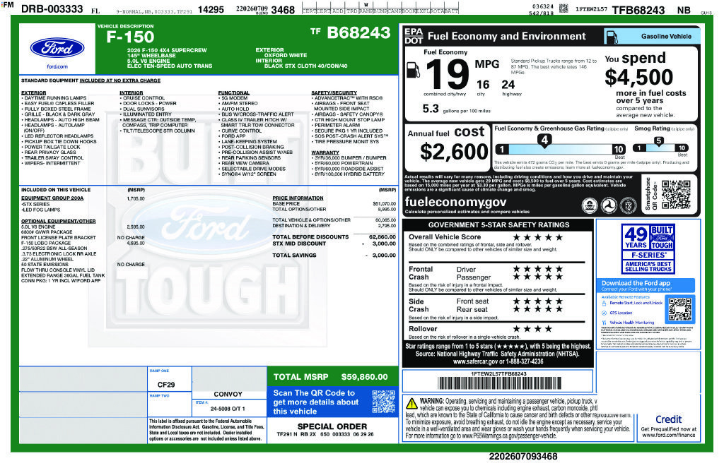 New 2026 Ford F150 STX w/ F-150 LOBO Package AWD/4WD image 11