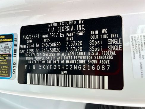 Used 2022 Kia Telluride EX w/ EX Premium Package AWD/4WD image 32