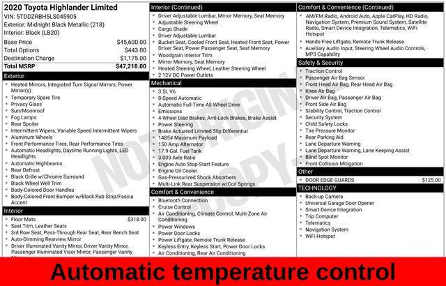 Used 2020 Toyota Highlander Limited AWD/4WD image 15