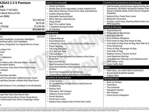 New 2026 MAZDA MAZDA3 2.5 S Hatchback w/ Premium Pkg image 35