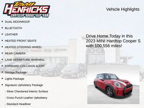 Used 2023 MINI Cooper S w/ Signature Upholstery Package FWD image 4