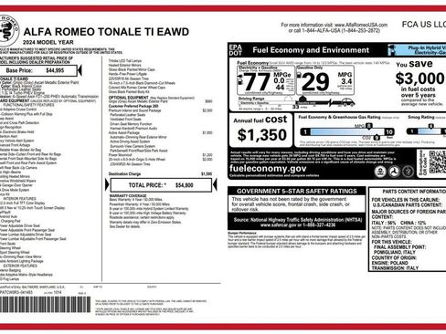Used 2024 Alfa Romeo Tonale Ti image 3
