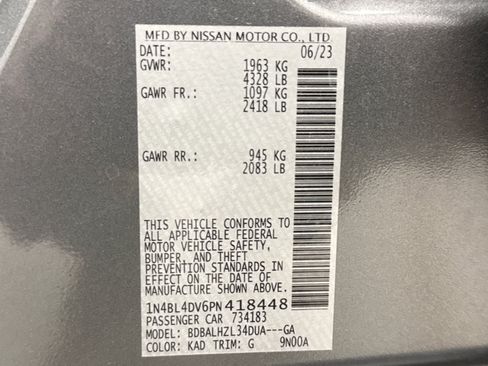 Used 2023 Nissan Altima 2.5 SV FWD image 13