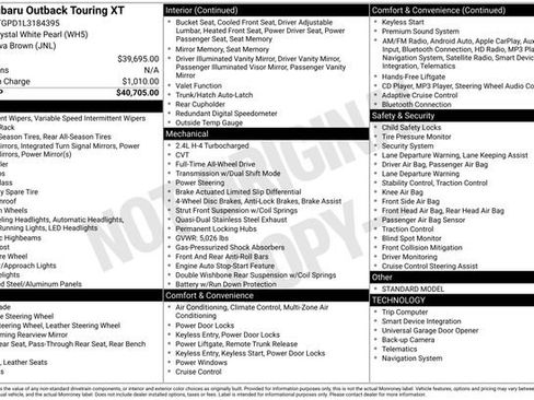 Used 2020 Subaru Outback Touring XT image 12