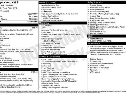Certified 2023 Toyota Venza XLE AWD/4WD image 36