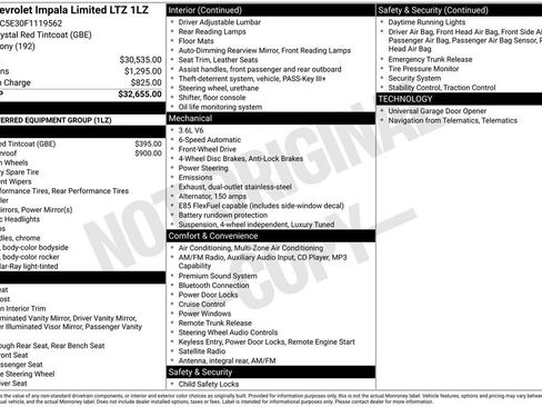 Used 2015 Chevrolet Impala LTZ image 4