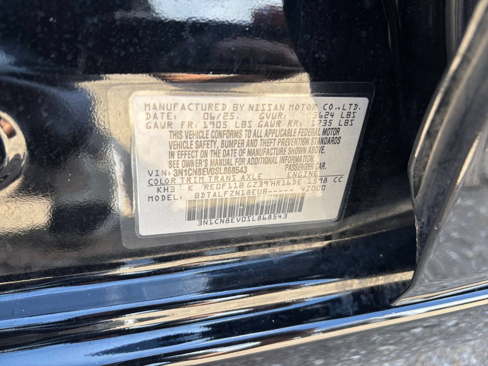 Used 2025 Nissan Versa SV FWD image 26