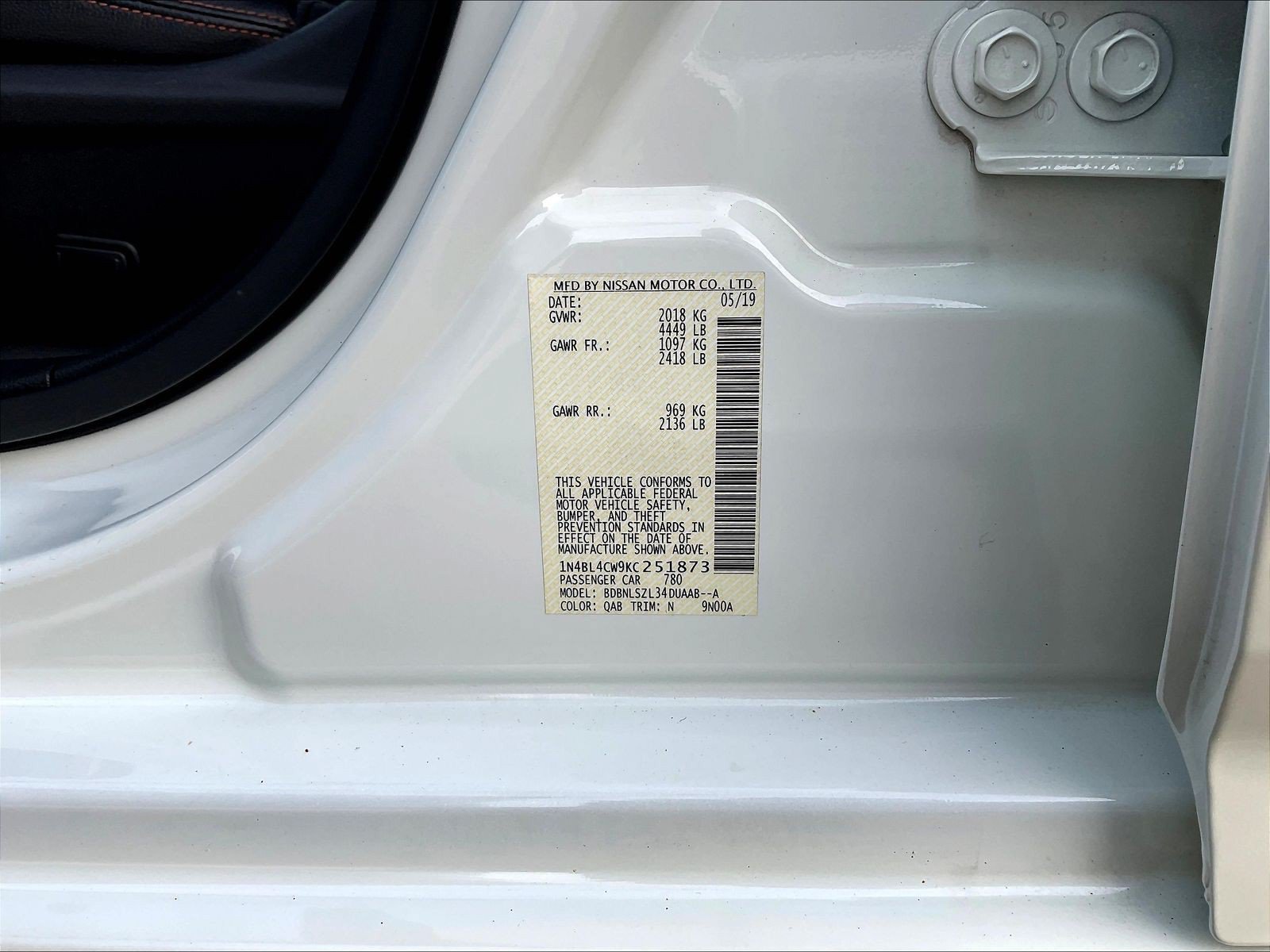 Used 2019 Nissan Altima 2.5 SR w/ SR Premium Package AWD/4WD image 18