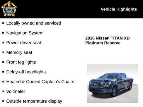 Used 2016 Nissan Titan Platinum Reserve image 2