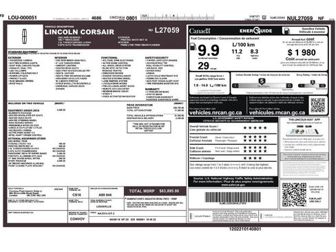 Used 2022 Lincoln Corsair Reserve w/ Equipment Group 201A AWD/4WD image 2