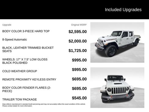 Used 2021 Jeep Gladiator Mojave w/ Cold Weather Group AWD/4WD image 2