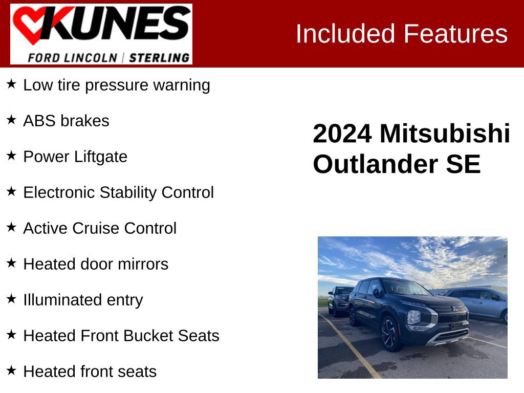 Used 2024 Mitsubishi Outlander SE AWD/4WD image 3