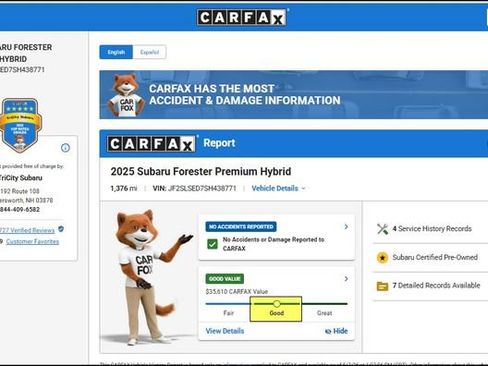 Certified 2025 Subaru Forester Premium AWD/4WD image 12