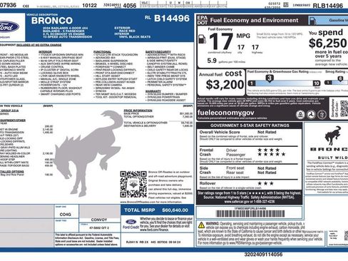 Certified 2024 Ford Bronco Badlands AWD/4WD image 35