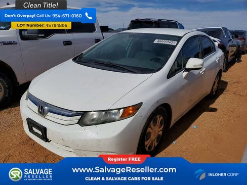 Used 2012 Honda Civic Hybrid Sedan image 1