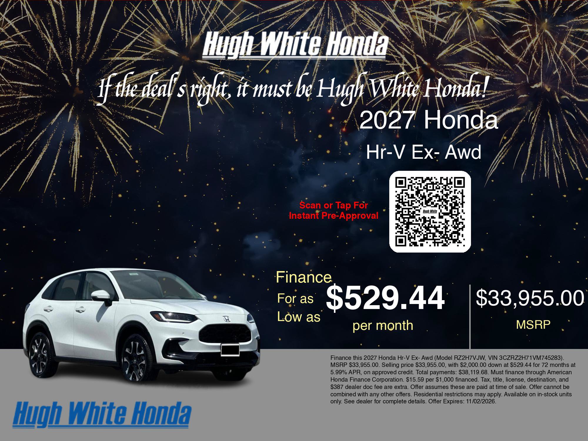 New 2027 Honda HR-V EX-L image 9