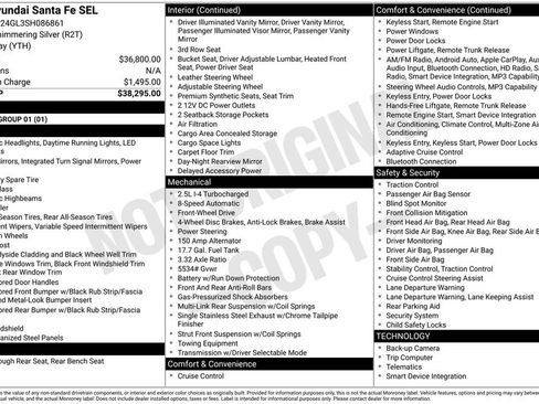 Used 2025 Hyundai Santa Fe SEL FWD image 1