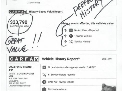 Used 2022 Ford Transit 250 Medium Roof AWD image 24