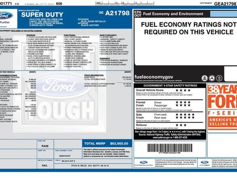 Used 2016 Ford F250 Lariat w/ Lariat Interior Package AWD/4WD image 37