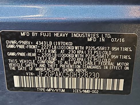 Used 2016 Subaru Crosstrek 2.0i Limited w/ Popular Package #1 image 35