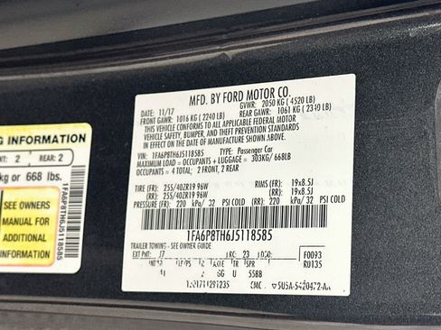 Used 2018 Ford Mustang Premium w/ Wheel & Stripe Package RWD image 12