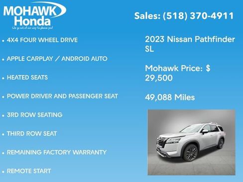 Used 2023 Nissan Pathfinder SL w/ SL Premium Package AWD/4WD image 4