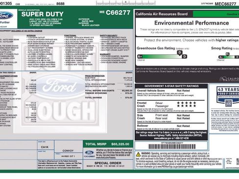Used 2021 Ford F250 Lariat w/ Tremor Off-Road Package AWD/4WD image 2