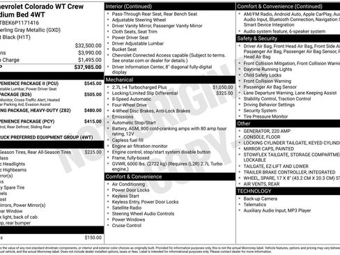 Used 2023 Chevrolet Colorado W/T w/ WT Convenience Package II image 34