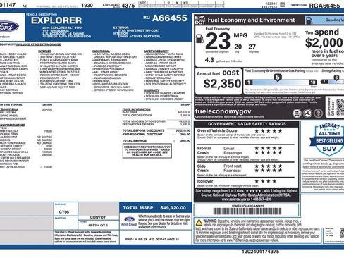 Certified 2024 Ford Explorer XLT w/ Equipment Group 202A AWD/4WD image 22