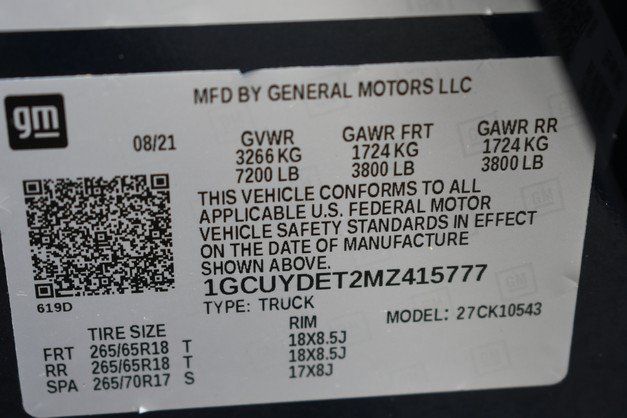 Used 2021 Chevrolet Silverado 1500 LT w/ Z71 Off-Road Package AWD/4WD image 33