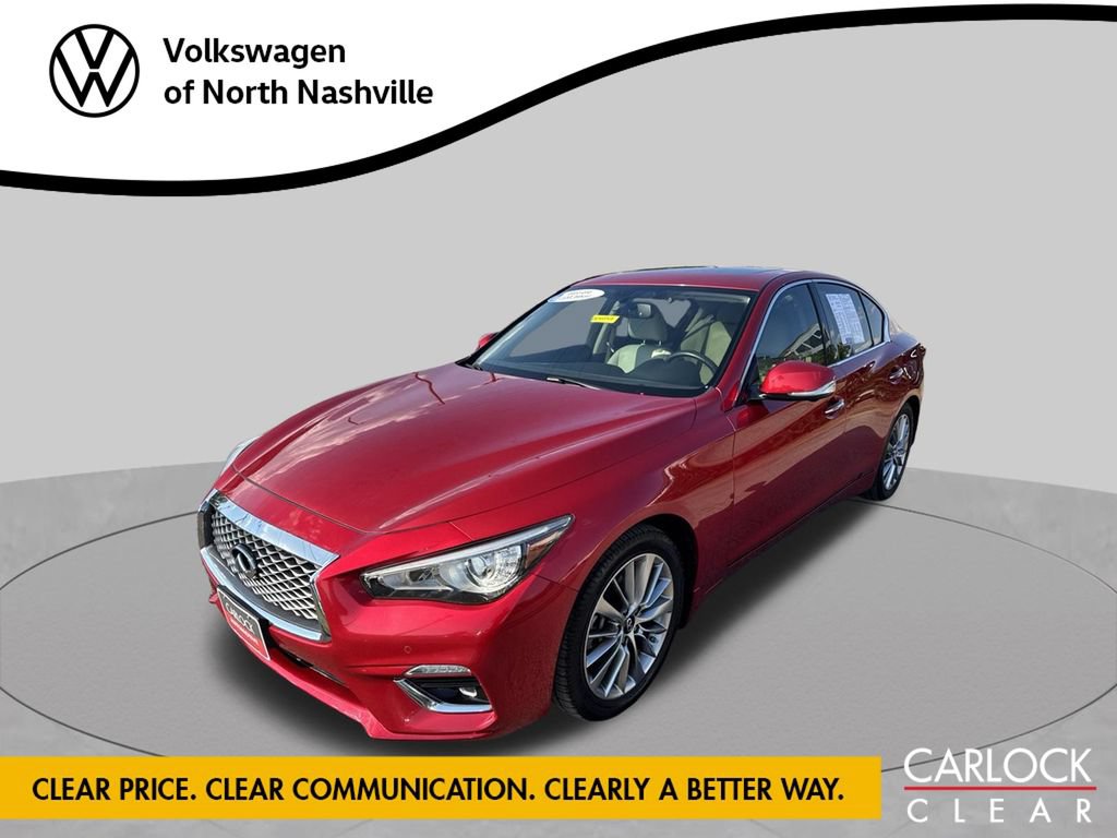 Used 2022 INFINITI Q50 Luxe w/ Cargo Package RWD image 1