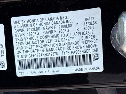 Used 2022 Honda Civic EX image 31