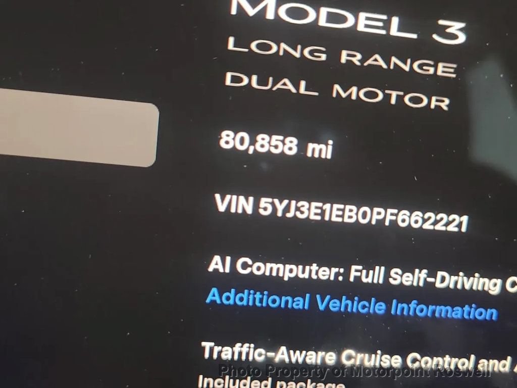 Used 2023 Tesla Model 3 Long Range AWD/4WD image 3