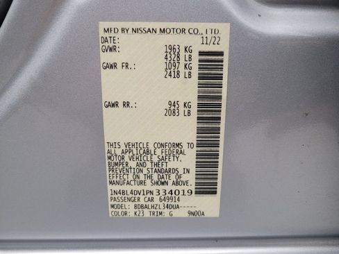 Used 2023 Nissan Altima 2.5 SV image 33