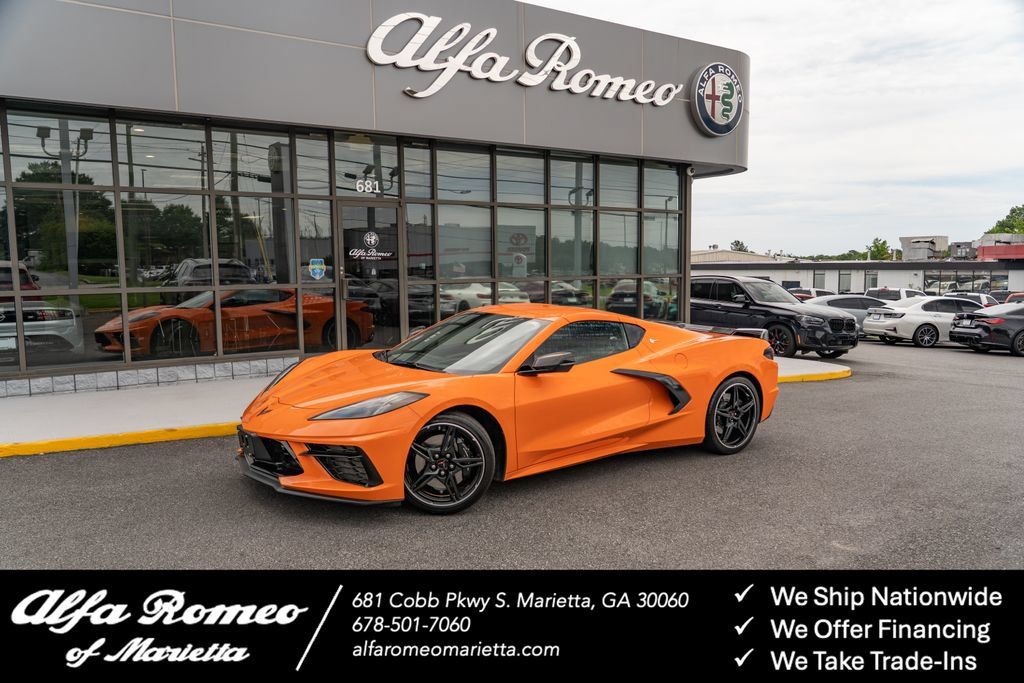 Used 2022 Chevrolet Corvette Stingray Premium Cpe w/ Z51 Performance Package RWD image 1