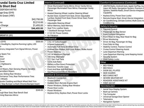 Used 2025 Hyundai Santa Cruz Limited AWD/4WD image 10